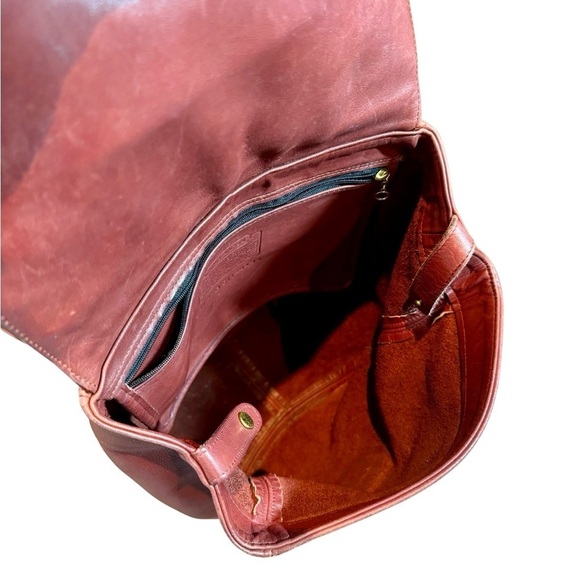 Vintage Coach Soho Bantam Back Sac Small Backpack Soho Series 4134 Red Leather - Picture 10 of 12